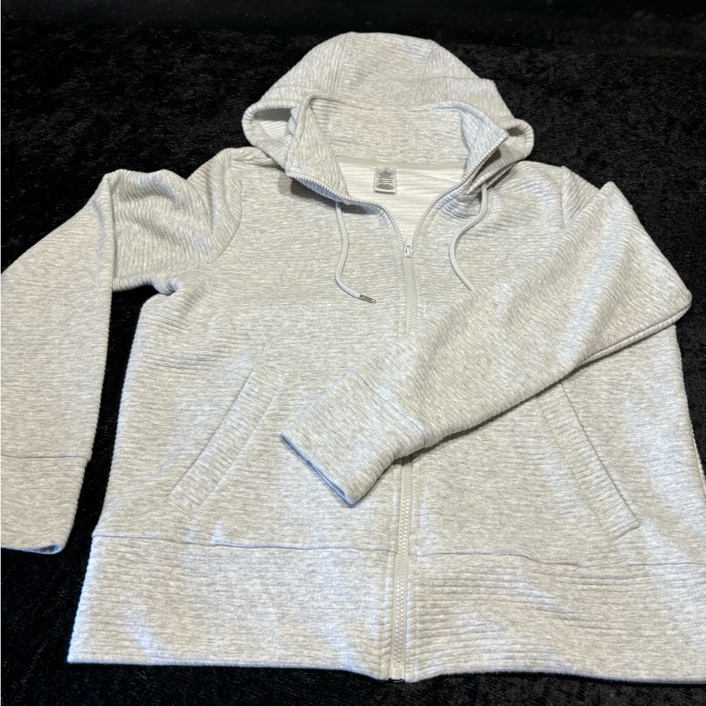 Ladies active wear full zip hoodie